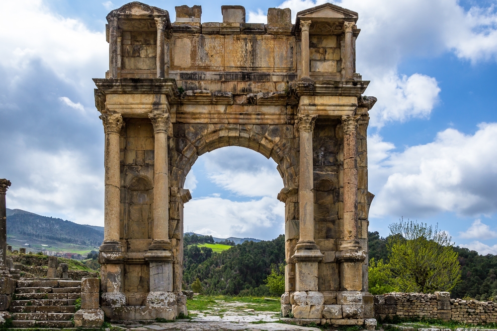 Arch,Of,Caracalla,(marcus,Aurelius,Antoninus,,Roman,Emperor),At,The